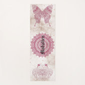 Uniek megameditatiepatroon Mandala Monogram Yogamat (Voorkant)