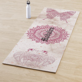 Uniek megameditatiepatroon Mandala Monogram Yogamat