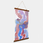 Uniek met hout bekleed wandtapijt hangend wandkleed (Gebogen)