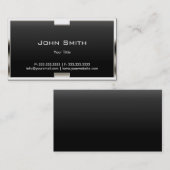 Uniek Metaal Lijst Royal Black Visitekaartje (Voorkant / Achterkant)