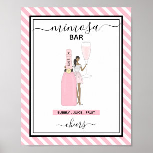 Uniek Mimosa Bar Bord Poster
