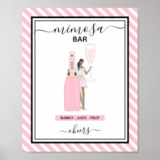 Uniek Mimosa Bar Bord Poster