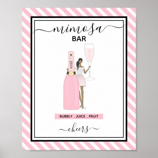 Uniek Mimosa Bar Bord Poster (Voorkant)