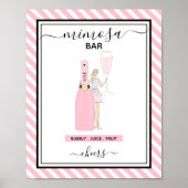 Uniek Mimosa Bar Bord Poster (Voorkant)