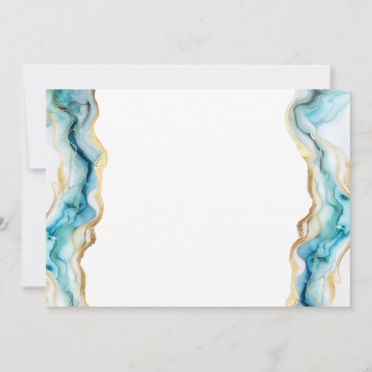 Uniek Modern Blue Oh Boy baby shower Kaart (Achterkant)