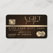Uniek Modern Credit Kaart Gift Kaart Certificaat (Voorkant)