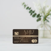 Uniek Modern Credit Kaart Gift Kaart Certificaat (Staand voorkant)