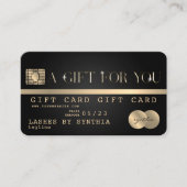 Uniek Modern Credit Kaart Gift Kaart Certificaat (Voorkant)