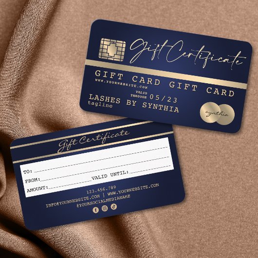 Uniek Modern Credit Kaart Gift Kaart Certificaat