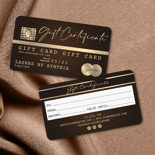 Uniek Modern Credit Kaart Gift Kaart Certificaat