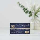 Uniek Modern Credit Kaart Gift Kaart Certificaat (Staand voorkant)