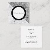 Uniek modern design vierkante visitekaartje (Voorkant / Achterkant)