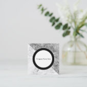 Uniek modern design vierkante visitekaartje (Staand voorkant)