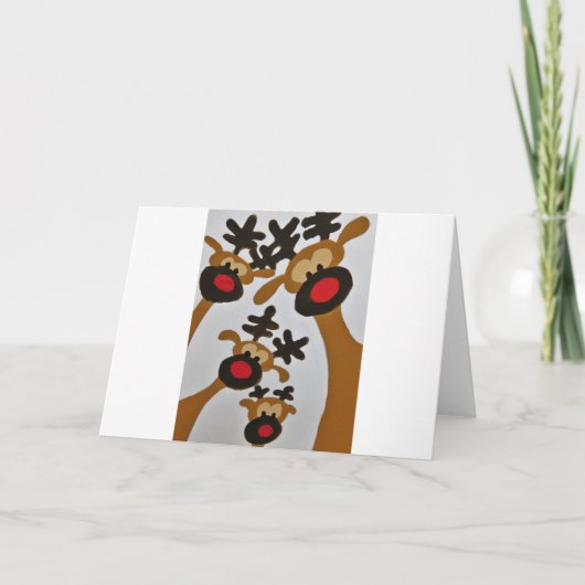 Uniek, modern design voor het vangen van oogletjes feestdagen kaart (Voorkant)