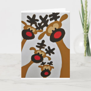 Uniek, modern design voor het vangen van oogletjes feestdagen kaart