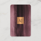 Uniek modern elegant goud, monogrammen visitekaartje (Voorkant)