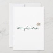 Uniek modern elegant kerstfeest kaart (Achterkant)