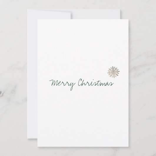 Uniek modern elegant kerstfeest kaart (Achterkant)