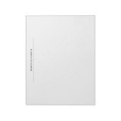 Uniek modern gewoon minimalistisch notitieblok (Linkerzijde)