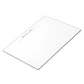 Uniek modern gewoon minimalistisch notitieblok (Schuin)