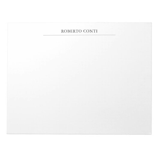 Uniek modern gewoon minimalistisch notitieblok (Voorkant)