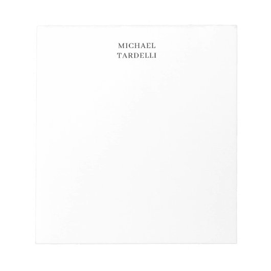 Uniek modern gewoon minimalistisch notitieblok (Voorkant)