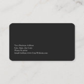 Uniek modern, grijs rood stijlvol visitekaartje (Achterkant)