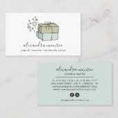 Uniek modern, handgemaakt Visitekaartje voor soepe (Voorkant / Achterkant)