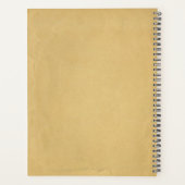 Uniek modern Home Logo Real Estate Kraft Paper Planner (Achterkant)