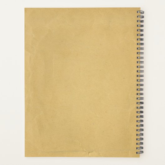 Uniek modern Home Logo Real Estate Kraft Paper Planner (Achterkant)