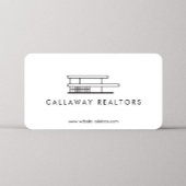 Uniek modern huis Logo Real Estate Visitekaartje