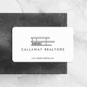 Uniek modern huis Logo Real Estate Visitekaartje