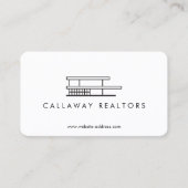 Uniek modern huis Logo Real Estate Visitekaartje (Voorkant)