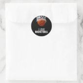 Uniek Modern Ik hou van basketbal Ronde Sticker (Tas)