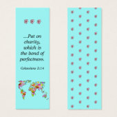 Uniek modern Inspirerend Bijbel Bladwijzer Mini Visitekaartjes (Voorkant /achterkant)