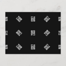 Uniek modern logo-patroon sjabloon | Zwart Briefkaart