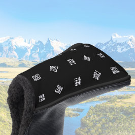 Uniek modern logo patroon sjabloon | Zwart Golfheadcover