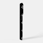 Uniek modern logo-patroon sjabloon | Zwart iPhone Hoesje (Rechterkant)