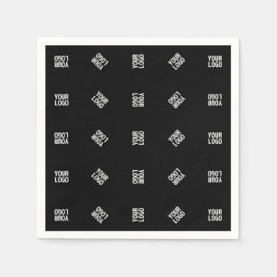 Uniek modern logo-patroon sjabloon Zwart Servet