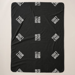 Uniek modern logo-patroon sjabloon | Zwart Sherpa Deken
