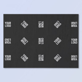 Uniek modern logo-patroon sjabloon | Zwart Tissuepapier