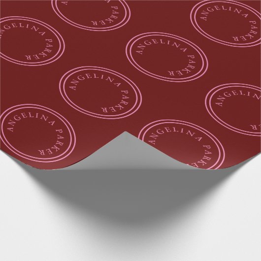 Uniek modern minimalistisch eenvoudig cadeaupapier (Hoek)