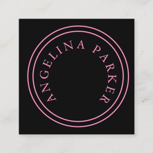 Uniek modern minimalistisch eenvoudig informatiekaartje (Voorkant)