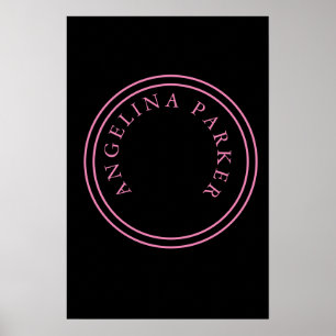Uniek modern minimalistisch eenvoudig poster