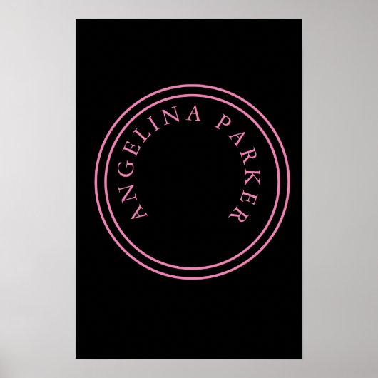 Uniek modern minimalistisch eenvoudig poster (Voorkant)
