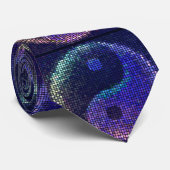 Uniek modern mozaïekOriënt Yin-Yang-symbool Stropdas (Opgerold)