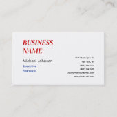 Uniek modern professioneel design visitekaartje (Voorkant)