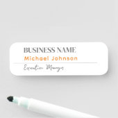 Uniek modern professioneel minimalistisch profiel naamplaatje (In situ)