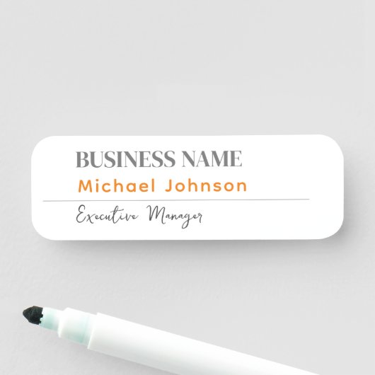 Uniek modern professioneel minimalistisch profiel naamplaatje (In situ)