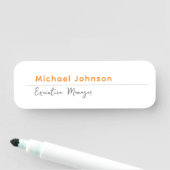 Uniek modern professioneel minimalistisch profiel naamplaatje (In situ)